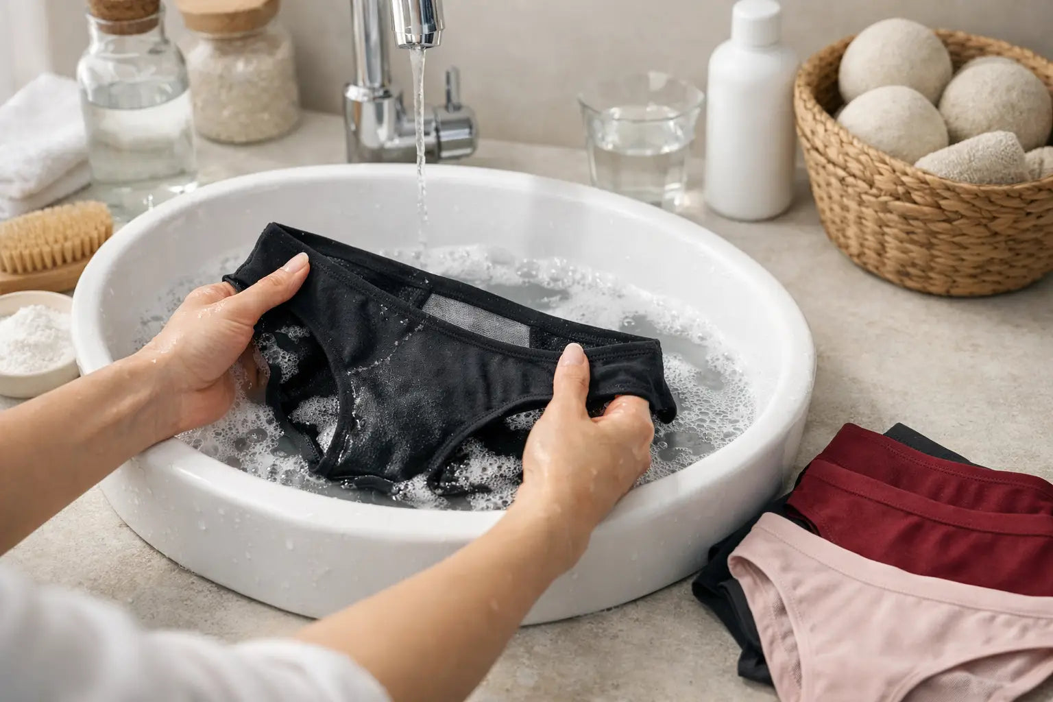 How to Wash Period Underwear Properly
